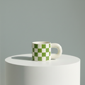 checkered Green Mug