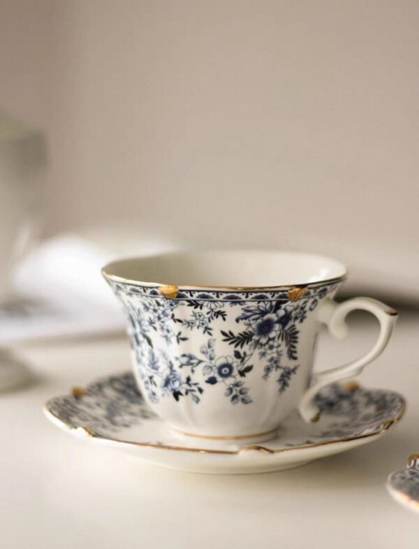RoyalBloom – Classic Cup & Saucer Set