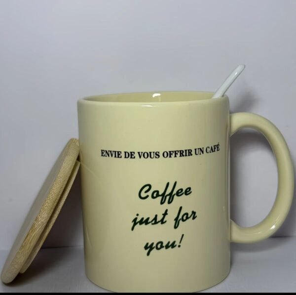 Just for U – Yellow Ceramic Mug