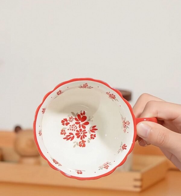 ScarletBlossom – Classic High Tea Ceramic Mug