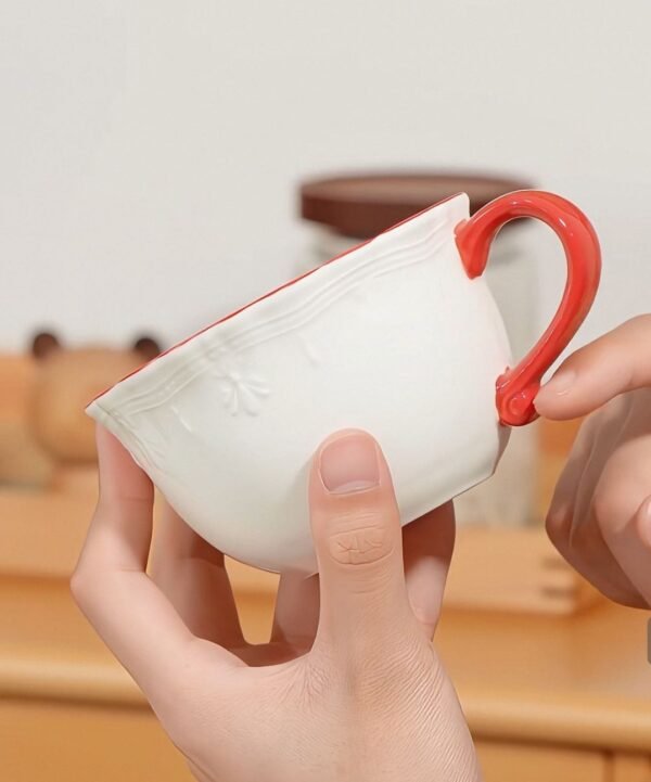 ScarletBlossom – Classic High Tea Ceramic Mug