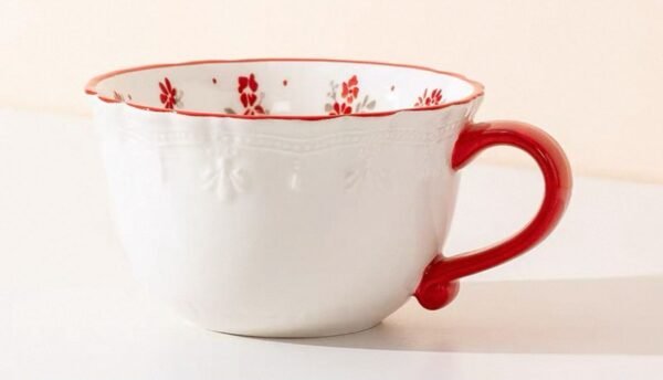 ScarletBlossom – Classic High Tea Ceramic Mug