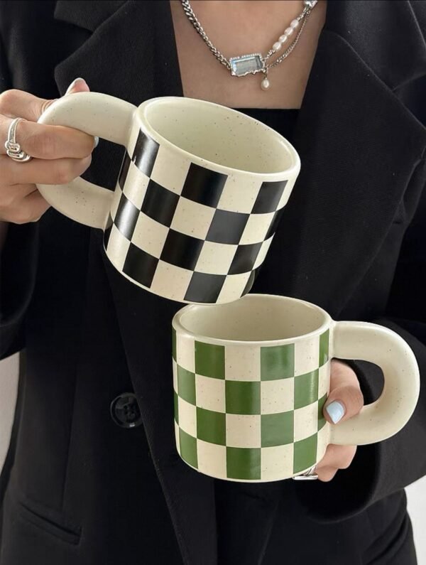 GridMug – Ceramic Checkered Mug