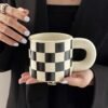 GridMug – Ceramic Checkered Mug