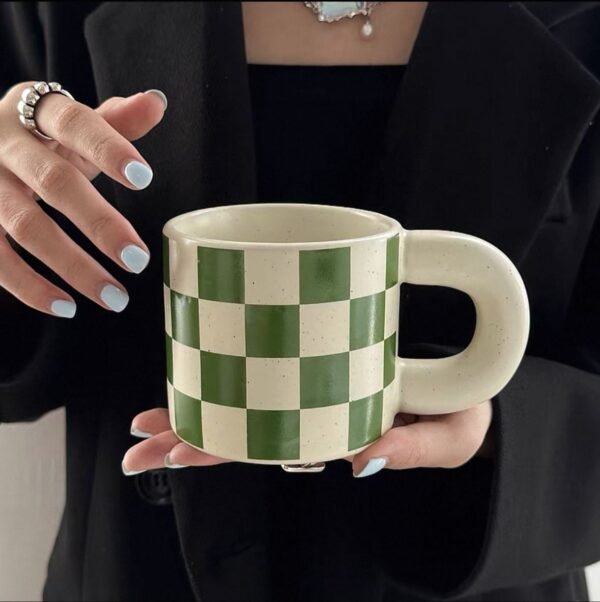 GridMug – Ceramic Checkered Mug